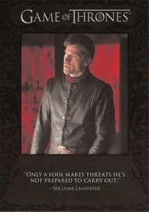 Game of Thrones Season 6 (2017) THE QUOTABLE Trading Card Insert Q57 - Picture 1 of 2