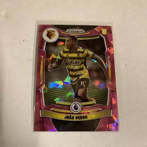 2021-22 Panini Prizm EPL Joao Pedro Pink Cracked Ice Prizm Rookie Card #270 SP - Picture 1 of 4