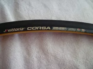 vittoria corsa tubular 25c tan sidewall - Picture 1 of 4