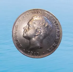PORTOGALLO 500 REIS 1910 ARGENTO PENISOLA GUERRA MANUALE II KM 556 #7646# - Foto 1 di 2