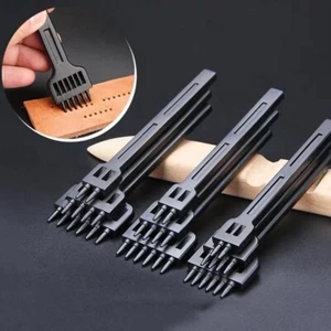 2/4/6 Zinken Leder Stanze Meißel Legierter Stahl Locher Nähen Handwerk Werkzeuge - Bild 1 von 24