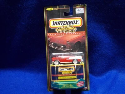 MATCHBOX Collectibles Premiere Nostalgia Red 1955 CHEVY CONVERTIBLE Diecast 1:64 - Image 1 of 2