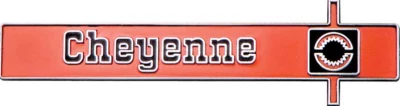 Trim Parts "Cheyenne" Dash Panel Emblem For 1975-1980 Chevy Pickup Trucks - Image 1 of 3