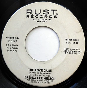 BRENDA LEE MELSON 45 The Love Game / Valley Of Love NORTHERN SOUL Rust e3371 - Picture 1 of 2