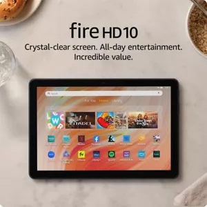 NEW Amazon Fire HD 10 Tablet Octa-Core 64GB - 10.1" Black - Latest Model 2024 - Picture 1 of 6