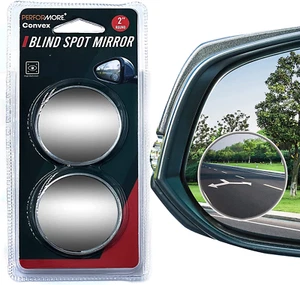 2 Pack of Blind Spot Car Mirrors, 2 Inch Round HD Glass Convex Rear View Wide - Picture 1 of 11