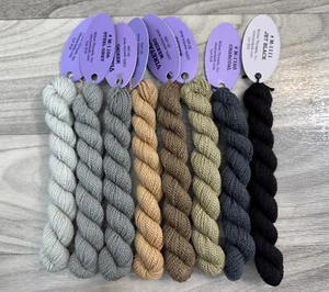 8 SKEINS WILTEX VINEYARD SILK MERINO WOOL THREAD NEEDLEPOINT EMBROIDERY LOT - Picture 1 of 1