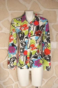 Chemisier multicolore neuf taille 2 marque ID'EST (b) - Imagen 1 de 2