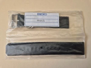 Nagelneues Seiko 5 schwarzes Nylonarmband 20 mm - Ref. Nr. 301D1JL - passend für Modell SNKH63+ - Bild 1 von 7