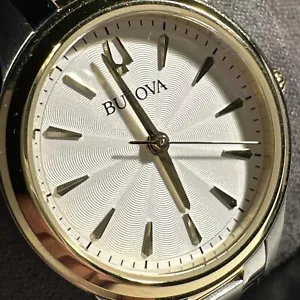 Bulova Sutton Women's Quartz White Dial Band 28mm Watch 98L277 - Picture 1 of 24
