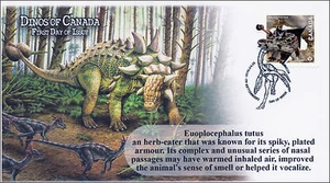2015, Canada FDC, Dinos of Canada, Euoplocephalus Tutus, 15-004 - Picture 1 of 1