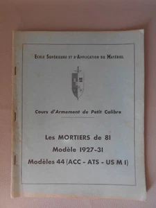 NOTICE MORTIER DE 81 MODELE 1927-31  MILITARIA WW II 27 PAGES 21X 29.7CM - Bild 1 von 7