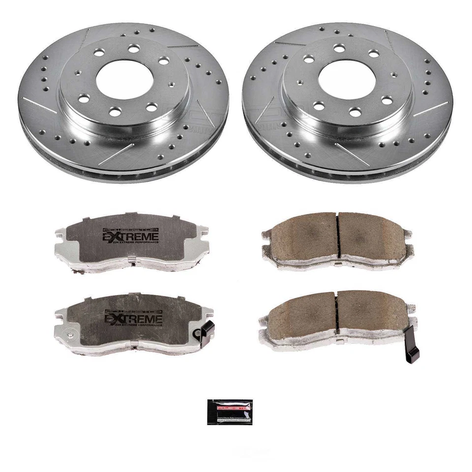 Комплект дискового тормоза Power Stop K1090-26 подходит для 93-95 Eagle Summit - Изображение 1 из 4