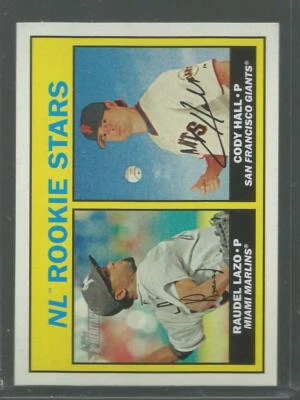 2016 Topps Heritage #185 Cody Hall/Raudel Lazo RC Rookie  - Image 1 of 2