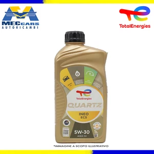 1Lt total quartz Ineo ECS 5W30 Aceite Motor Acea C2 Toyota Citroen Peugeot Fiat - Imagen 1 de 2