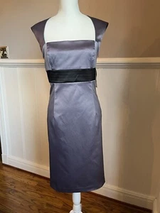 Neu mit Etikett Nine West Cocktailkleid Damengröße 10 Bleistift formell Hochzeit grau/schwarz - Bild 1 von 4