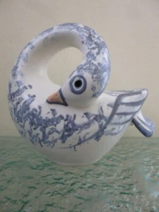 Handmade Poldrate Pottery Swan / Goose Figurine Ornament - Picture 1 of 7