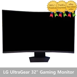 LG 32GS60QC Ultra Gear 32" Curved Gaming Monitor QHD 180Hz 1ms (GtG) 1000R - Picture 1 of 3
