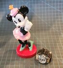Vintage Minnie Mouse Armbanduhr mit Kunststoff Charakter Ständer - ungetestet keine Box - mjk819