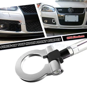 CNC Silver Track Racing Style Tow Hook For BMW F30 F32 F10 3 4 5 Series X3 X5 X6 - Bild 1 von 13