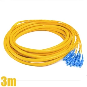 Câble de distribution monomode 3M SC Pigtail 12 fibre optique jaune - Photo 1/2