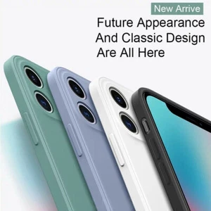 Premium Hülle für Apple iPhone 12 Pro MaxLiquid Silikon Case Kamera Linse Cover - Bild 1 von 27