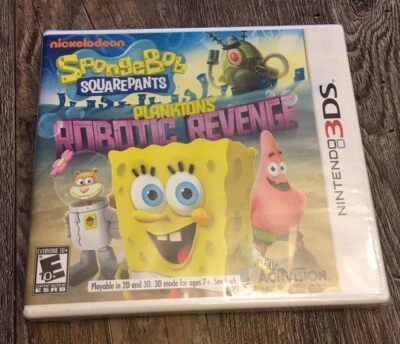 SpongeBob SquarePants: Plankton's Robotic Revenge (Nintendo 3DS, 2013) **NEW** - Image 1 of 3