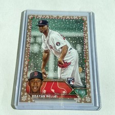 Brayan Bello Rookie Card 1/1 RARE Holiday H141 Golden Metallic Holiday 1/1
