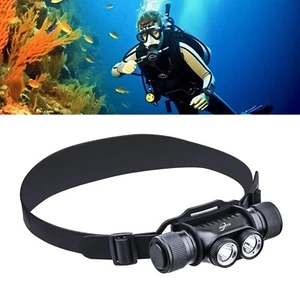 Dive Headlight Underwater,USB C Rechargeable,Waterproof Light Fishing Scuba - Picture 1 of 7