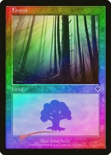 Forest (347) FOIL Invasion NM Basic Land MAGIC THE GATHERING MTG CARD ABUGames