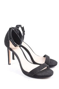 MANGO Sandalias de tacón alto Mujeres Talla EU 37 negro look casual - Imagen 1 de 5