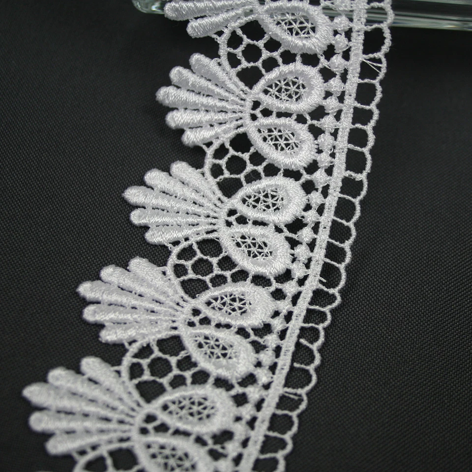 1,75» белый черный слоновой кости коричневый красный 13 цветов Венеция кружева отделки Guipure на ярдах - Изображение 1 из 1