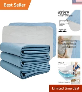3er Pack XL wasserdichte Inkontinenz Betteinlagen - 36"x54" mit 4-lagigem Schutz - Bild 1 von 11