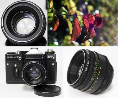 HELIOS 44-2 2/58 58mm f2 Lens M42 KMZ ZENIT-ET 35mm SLR Camera USSR Case WORKING - Image 1 of 4