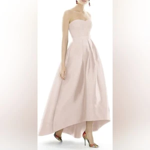 Alfred Sung Strapless High/Low Ballgown 0 - Picture 1 of 10
