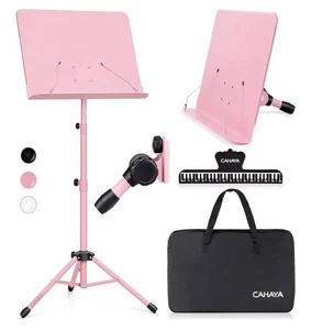 CAHAYA Sheet Music Stand Notes Laptop Tablet Pink Model CY0194-1  NEW - Picture 1 of 10
