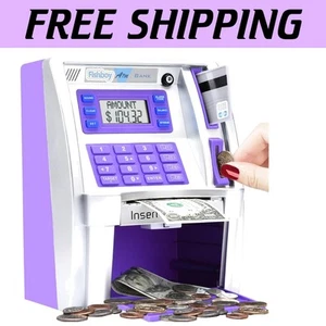 Kids Digital ATM Piggy Bank - Automatic Coin Recognition and Goal Tracking - Picture 1 of 8