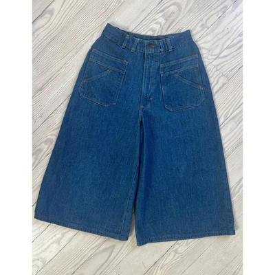 Pantalones Cortos Años 70/Sus Culottes Denim Años 70/Pequeños Foto 1 de 4