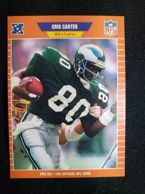 Juego profesional 1989 - Cris Carter #314 (RC) Foto 1 de 2