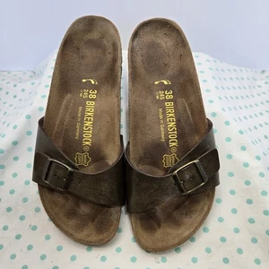 Sandali donna Birkenstock Madrid rame metallizzato EU 38 US 7/7,5 comfort 245  - Foto 1 di 15