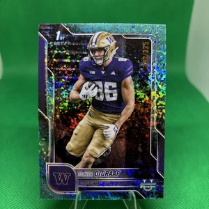 Mini refractor de diamante Bowman U Chrome Decker DeGraaf Aqua 2025 #/325 Huskies #4 - Imagen 1 de 2