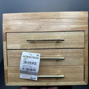 Hermoso organizador de joyas Nordstrom - oro crema natural - Imagen 1 de 9