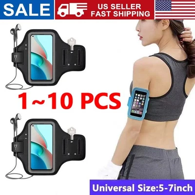 Waterproof Armband Case Sports Running Exercise Arm Band Phone Holder KeyBag LOT - Image 1 of 4