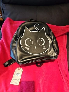NWT | Black Kitty Cat | Haru Backpack Bag | BANNED Apparel - Picture 1 of 10
