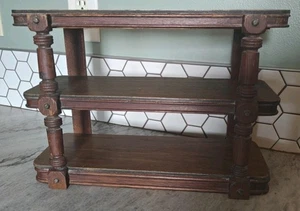 Vintage NÄHMASCHINENSCHRANK Wandregal Home Art Decor 3 Etagen Regal Regale  - Bild 1 von 15