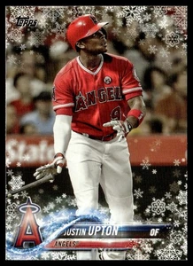 2018 Topps Holiday Justin Upton Los Angeles Angels #130 - Picture 1 of 2