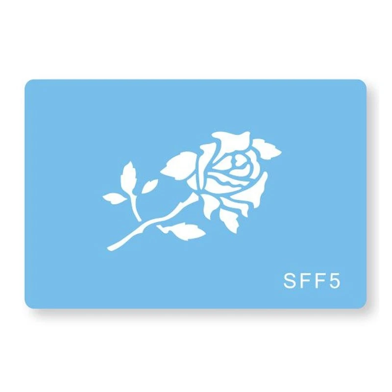 JEM SINGLE ROSE STEM Flower Cake Decorating Stencil Sugarcraft Decoration Baking - Image 1 of 1