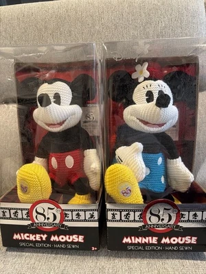 Mickey & Minnie Mouse 85th Anniversary Special Edition Hand Sewn Plush Set - Image 1 of 2