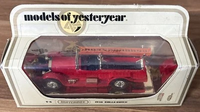 Matchbox Models of Yesteryear 1920 Rolls Royce Fire Engine Y-6 - Image 1 of 4