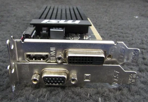 MSI GT7101GD3HLP GeForce GT 710 1GD3H LP Graphics Card - Picture 1 of 4